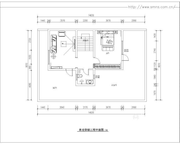 400平胜宏靓都新中式风格-平面设计图及设计说明