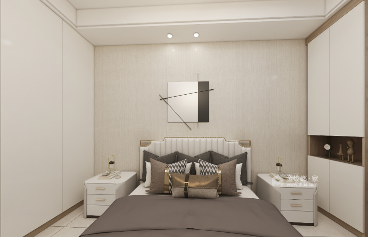 130平未来城现代风格-卧室效果图及设计说明