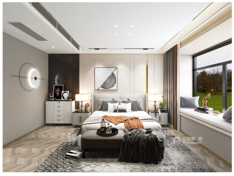 163平建业世和府现代风格-人间烟火气，最抚凡人心-卧室效果图及设计说明