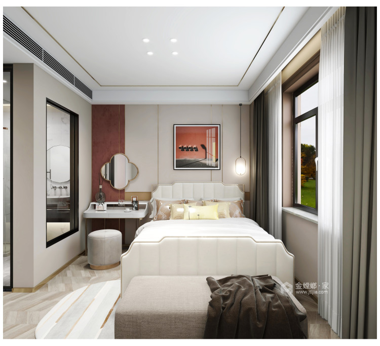 163平建业世和府现代风格-人间烟火气，最抚凡人心-卧室效果图及设计说明