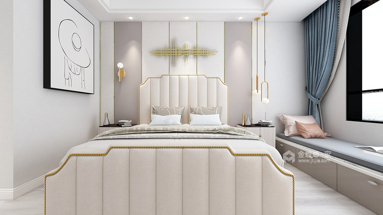 126平雍景湾现代风格-时尚前卫-卧室效果图及设计说明