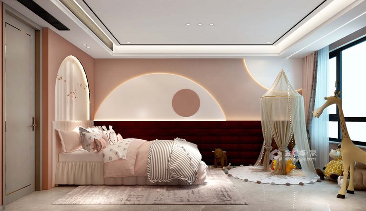 172平建业·幸福里现代轻奢风格-卧室效果图及设计说明