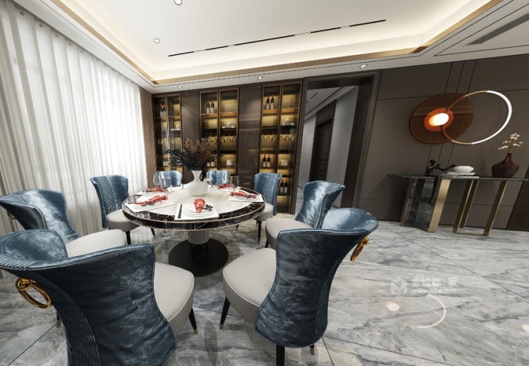 260平碧桂园现代风格-餐厅效果图及设计说明