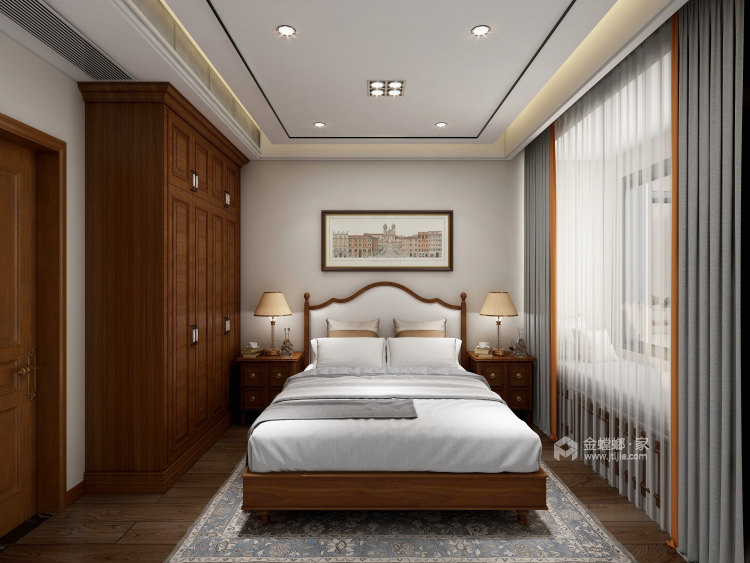 143平建业世和府美式风格-华丽深处，梦若浮生-卧室效果图及设计说明
