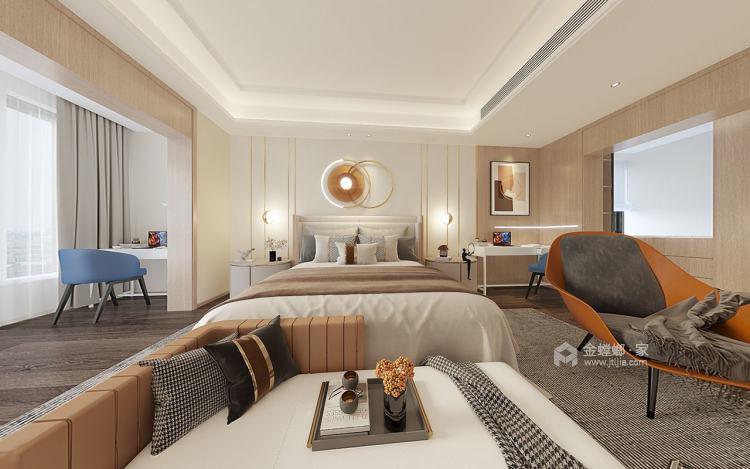 250平旷达福源现代风格-卧室效果图及设计说明
