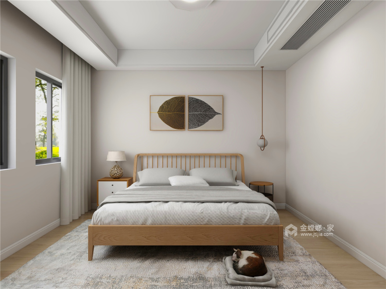 89平中央景城日式风格-卧室效果图及设计说明