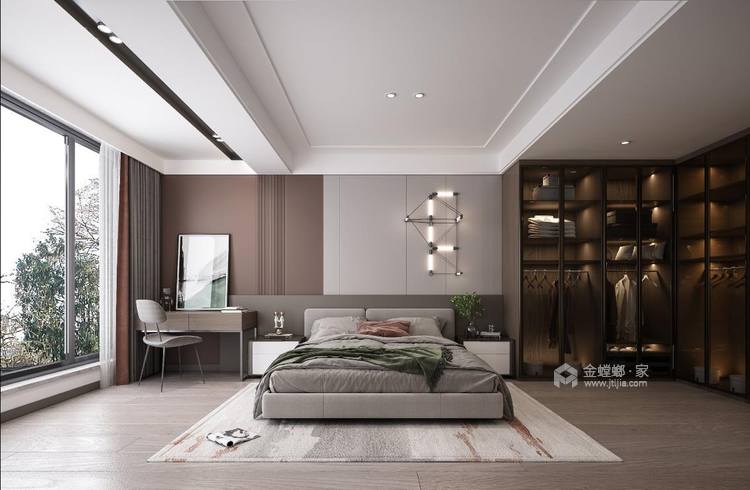 165平苏和雅集现代风格-一分一寸都是精致-卧室效果图及设计说明