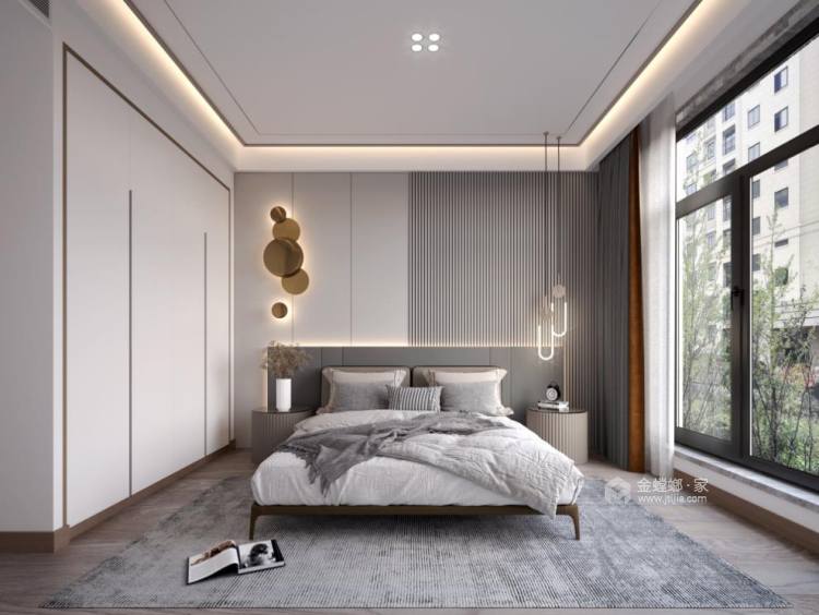 165平苏和雅集现代风格-一分一寸都是精致-卧室效果图及设计说明