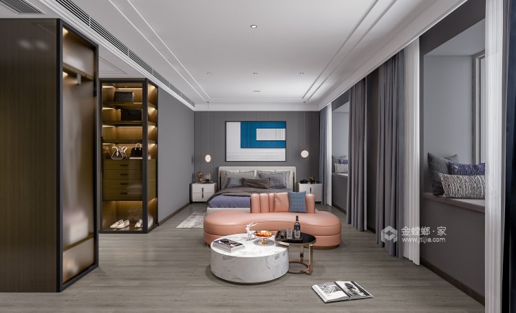 230平海伦湾现代风格-卧室效果图及设计说明