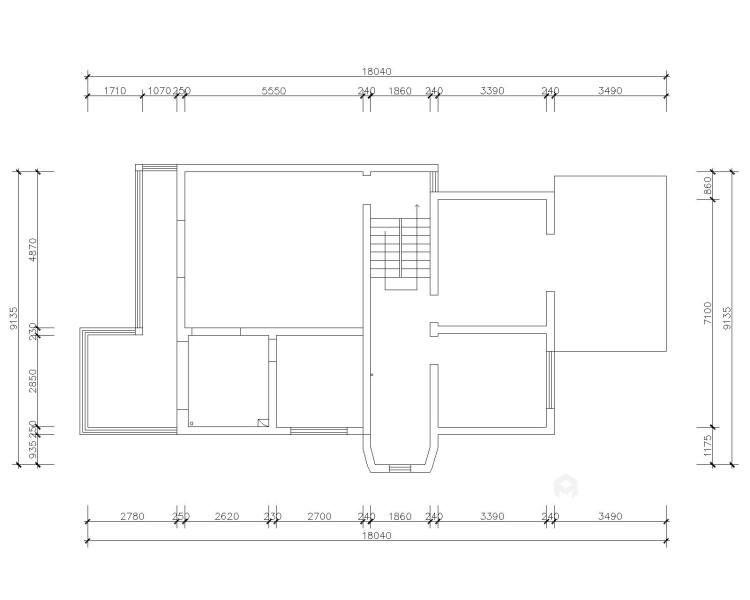 230平南山别墅新中式风格-业主需求&原始结构图