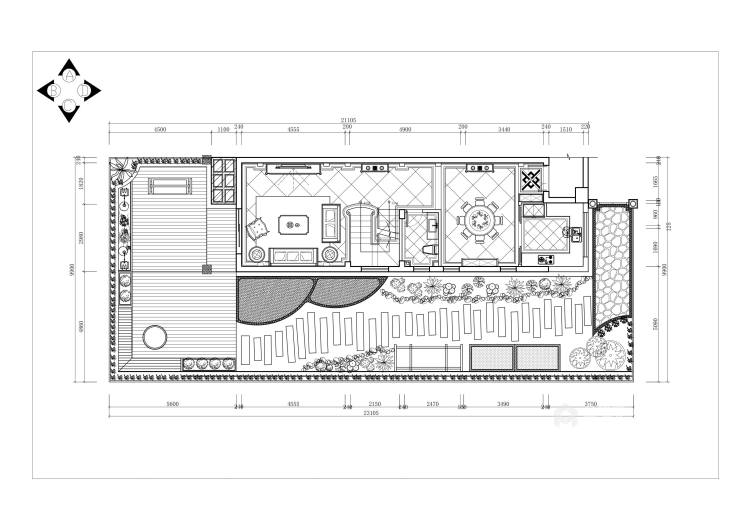 3000平绿地珑墅法式风格-平面设计图及设计说明