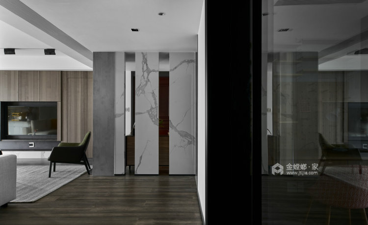 188平百合苑现代风格-客厅效果图及设计说明
