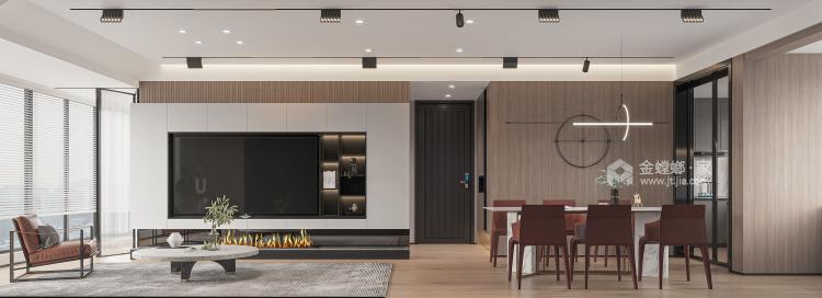 147平中海万锦园现代风格-餐厅效果图及设计说明
