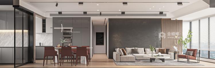 147平中海万锦园现代风格-客厅效果图及设计说明