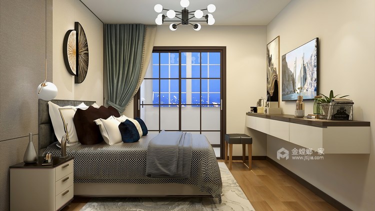 93平惠民家园现代风格-精致漫生活-空间效果图