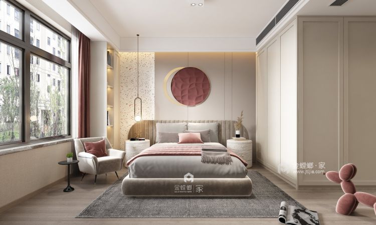 155平外滩一号新中式风格-越东方，越简单-卧室效果图及设计说明