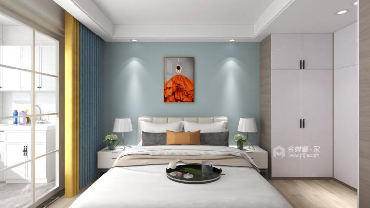 133平江中世纪城现代风格-卧室效果图及设计说明