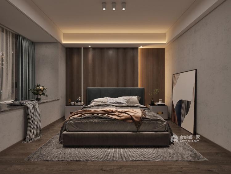 121平汀海壹品现代风格-卧室效果图及设计说明