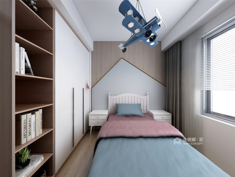 114平普禧观澜北欧风格-卧室效果图及设计说明