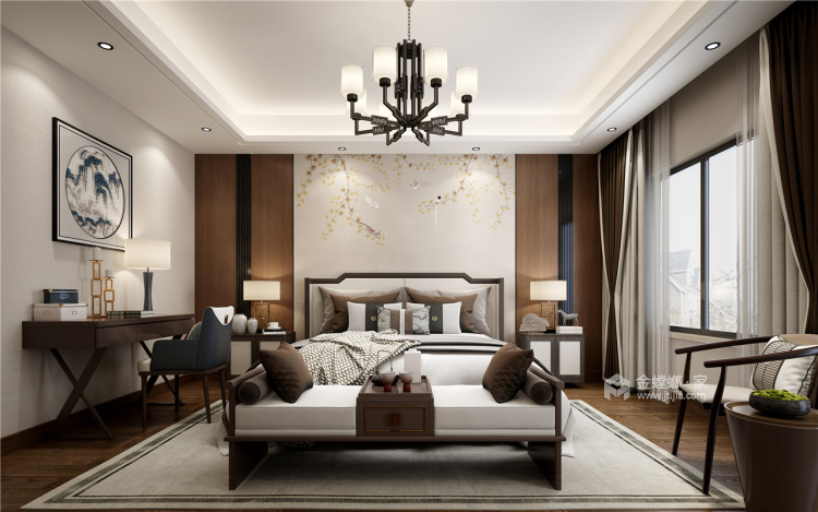 450平沁水朗庭新中式风格-老人房