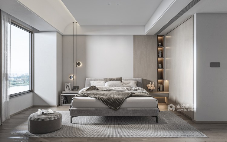 148平天宸府现代风格-卧室效果图及设计说明