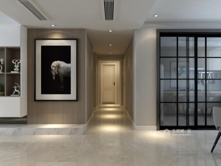 130平华建雅园现代风格—静·怡-客厅效果图及设计说明