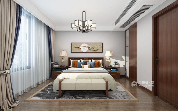 124平翡丽世家现代风格-卧室效果图及设计说明