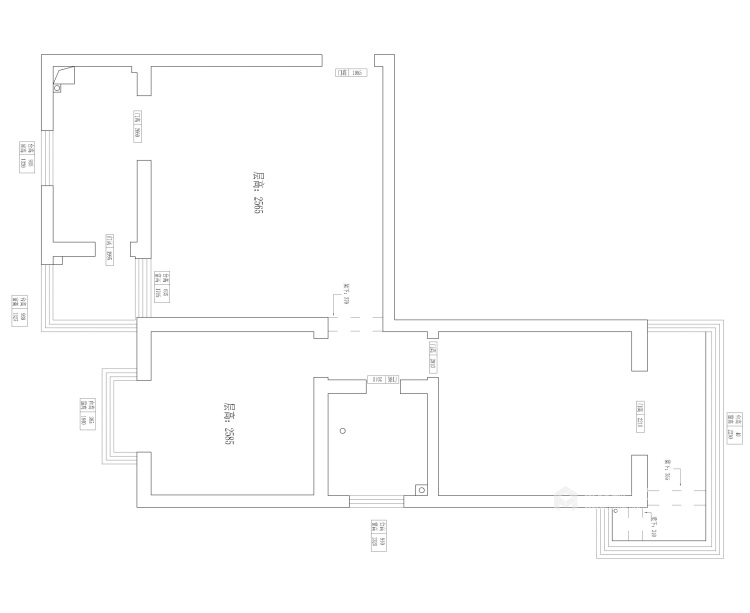 96平佳林花苑现代风格-业主需求&原始结构图