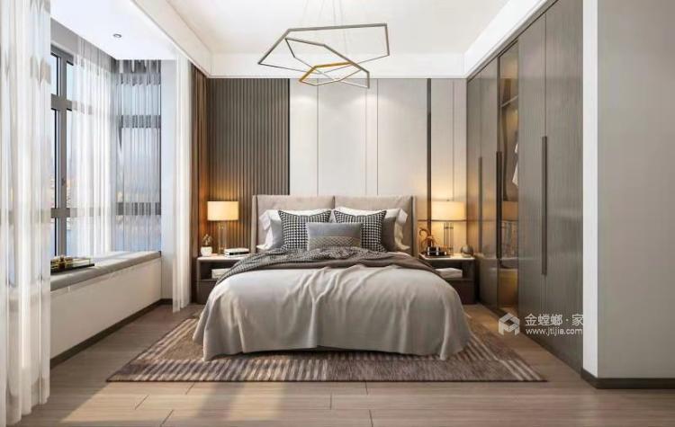 134平滨湖一号新中式风格-卧室效果图及设计说明