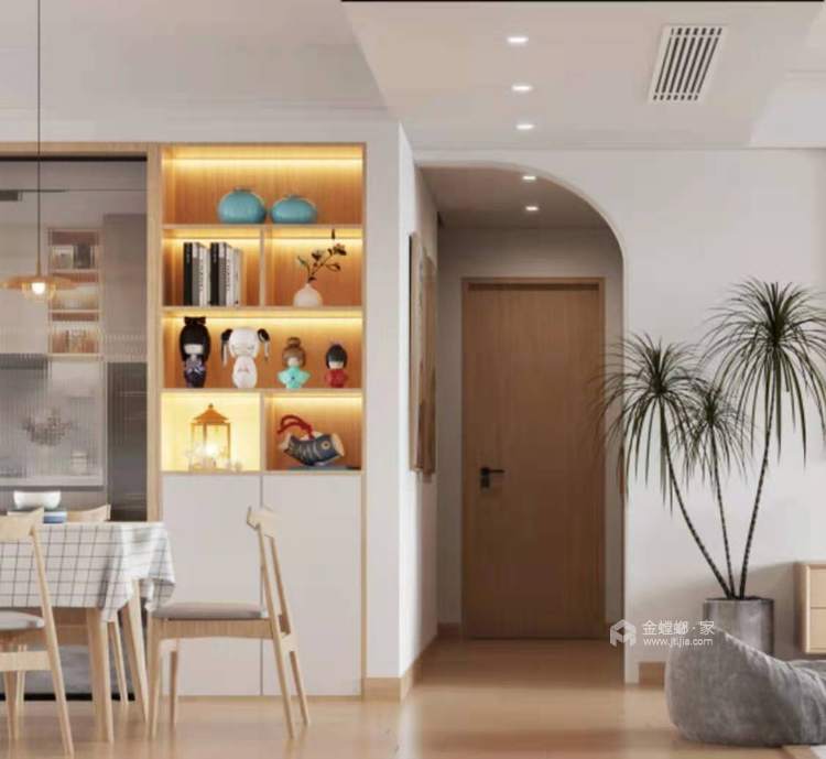 150平建投御景湾日式风格-客厅效果图及设计说明