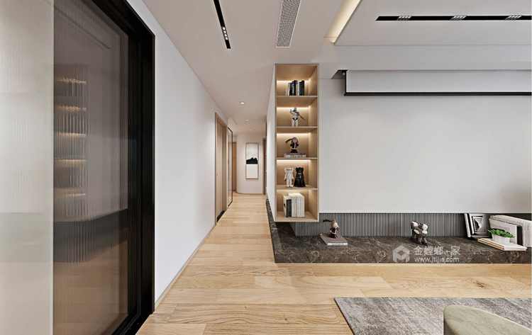 130平南山楠现代风格-客厅效果图及设计说明