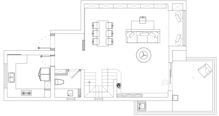 135平国瑞熙墅现代风格-平面设计图及设计说明