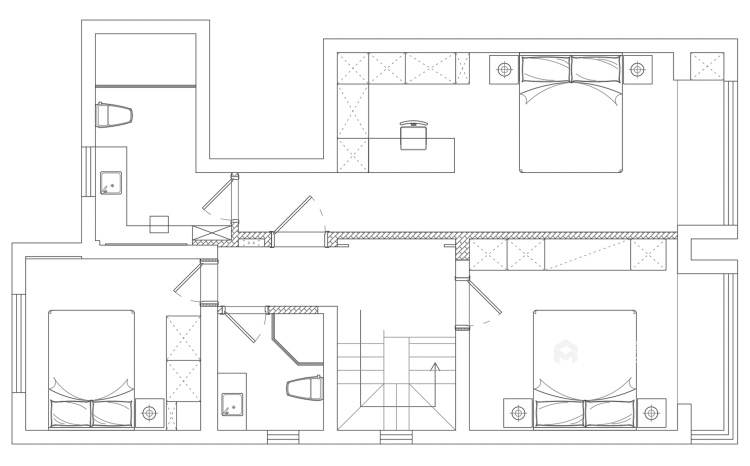 135平国瑞熙墅现代风格-平面设计图及设计说明