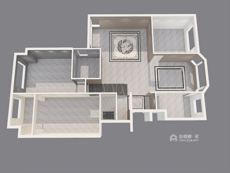 133平锦绣御府新中式风格-优雅低调的东方式奢华-平面设计图及设计说明