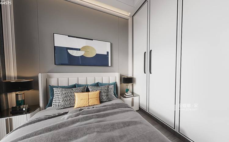 115平观澜郡现代风格-卧室效果图及设计说明