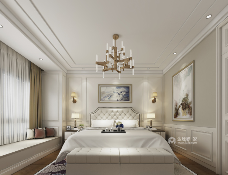 130平丽景湾美式风格-卧室效果图及设计说明