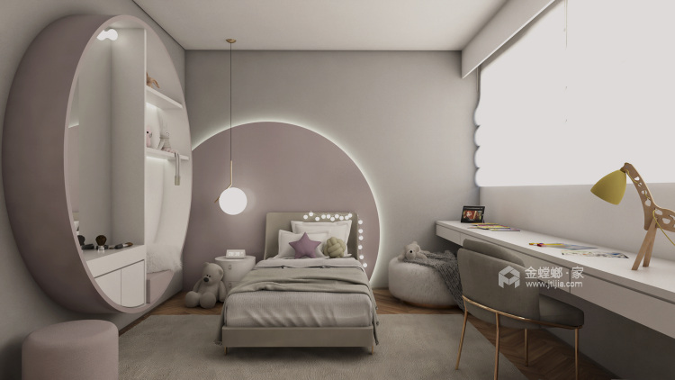 143平南门世家现代风格-卧室效果图及设计说明