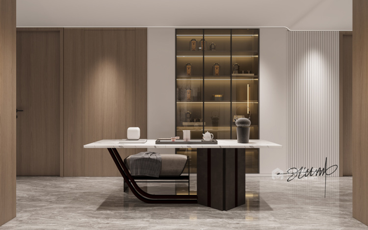 360平江城逸品现代风格-客厅效果图及设计说明
