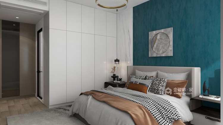 160平城投广场现代风格-卧室效果图及设计说明