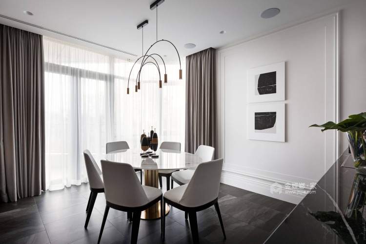 350平香溢世纪花城北欧风格-午后的阳光-客厅效果图及设计说明