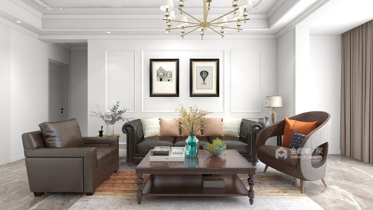 110平凯德世纪名邸美式风格-卧室效果图及设计说明
