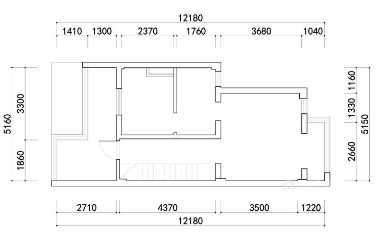 180平景瑞御江山现代风格-精致的现代居住空间-业主需求&原始结构图