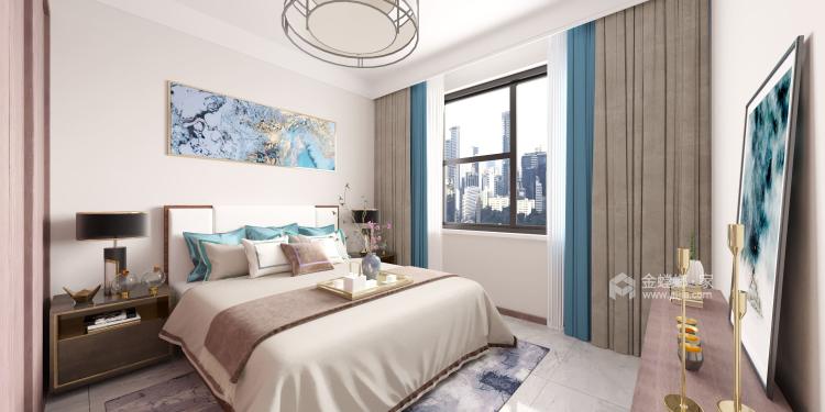 120平金长安现代风格-舒雅·家-卧室效果图及设计说明