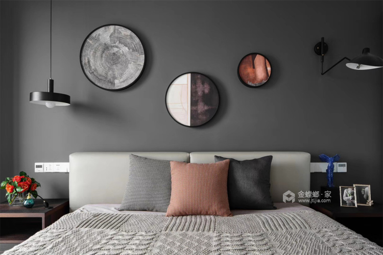140平阳光水榭现代风格-卧室效果图及设计说明