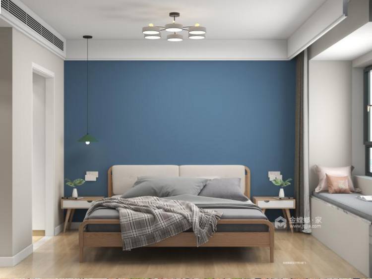 151平古井悦湖城现代风格-卧室效果图及设计说明