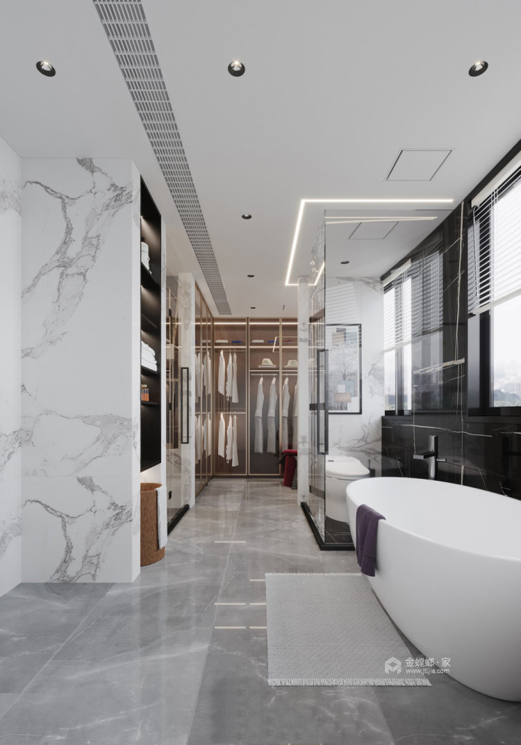 155平雍景湾新中式风格-一种建立在中式风格基础上的新兴风格-卫生间