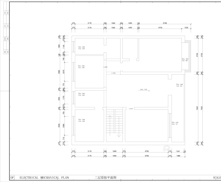 450平卡纳溪谷美式风格-自建房一层美式，二层现代-业主需求&原始结构图
