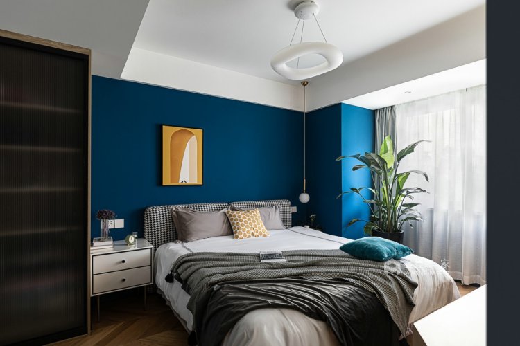 95平天赐良园北欧风格-一份宁静的北欧风情-卧室效果图及设计说明
