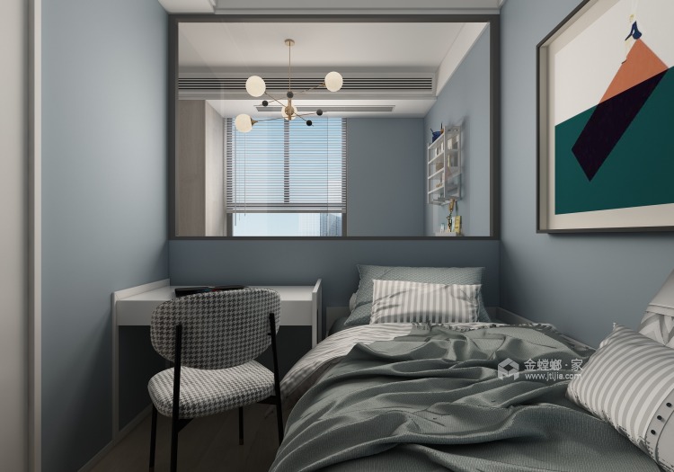 80平阳光世纪城迎春苑现代风格-现代暖屋-卧室效果图及设计说明