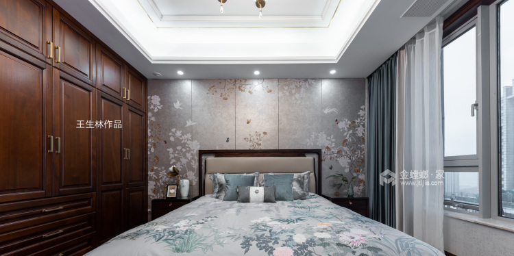 270平碧桂园新中式风格-卧室效果图及设计说明